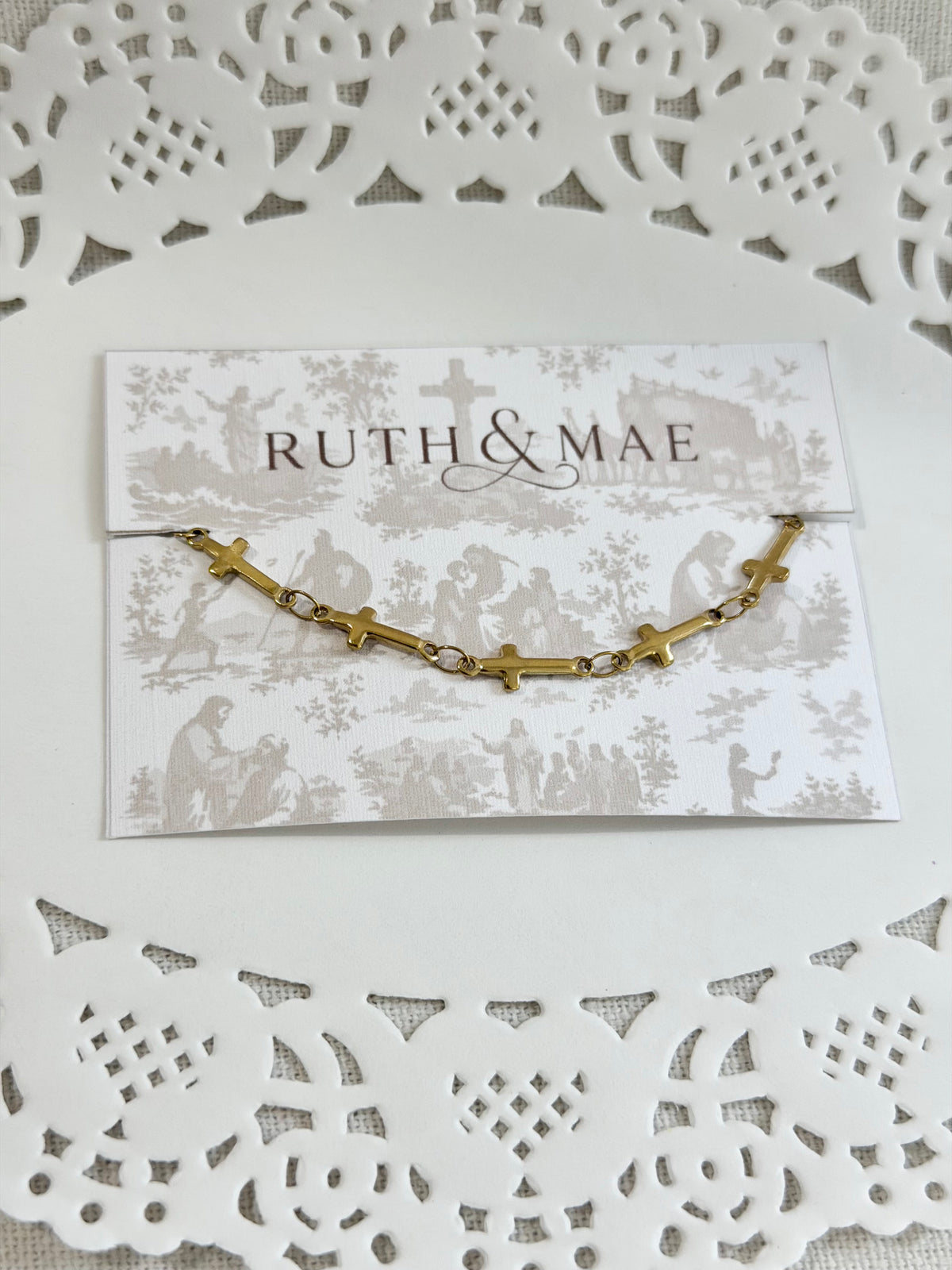 Cross Chain Bracelet