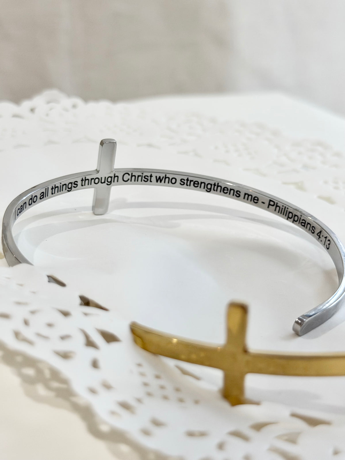 Cross Cuff - Philippians 4:13
