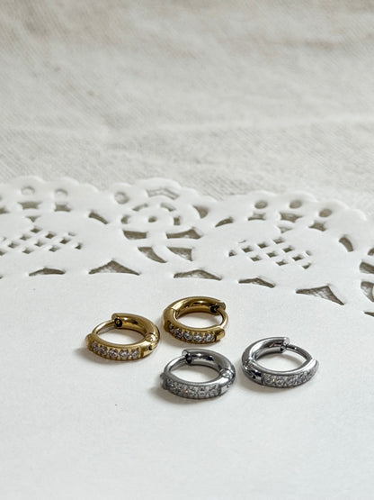 Dainty CZ Huggies