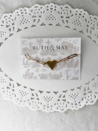 Paperclip Heart Bracelet - Personalization