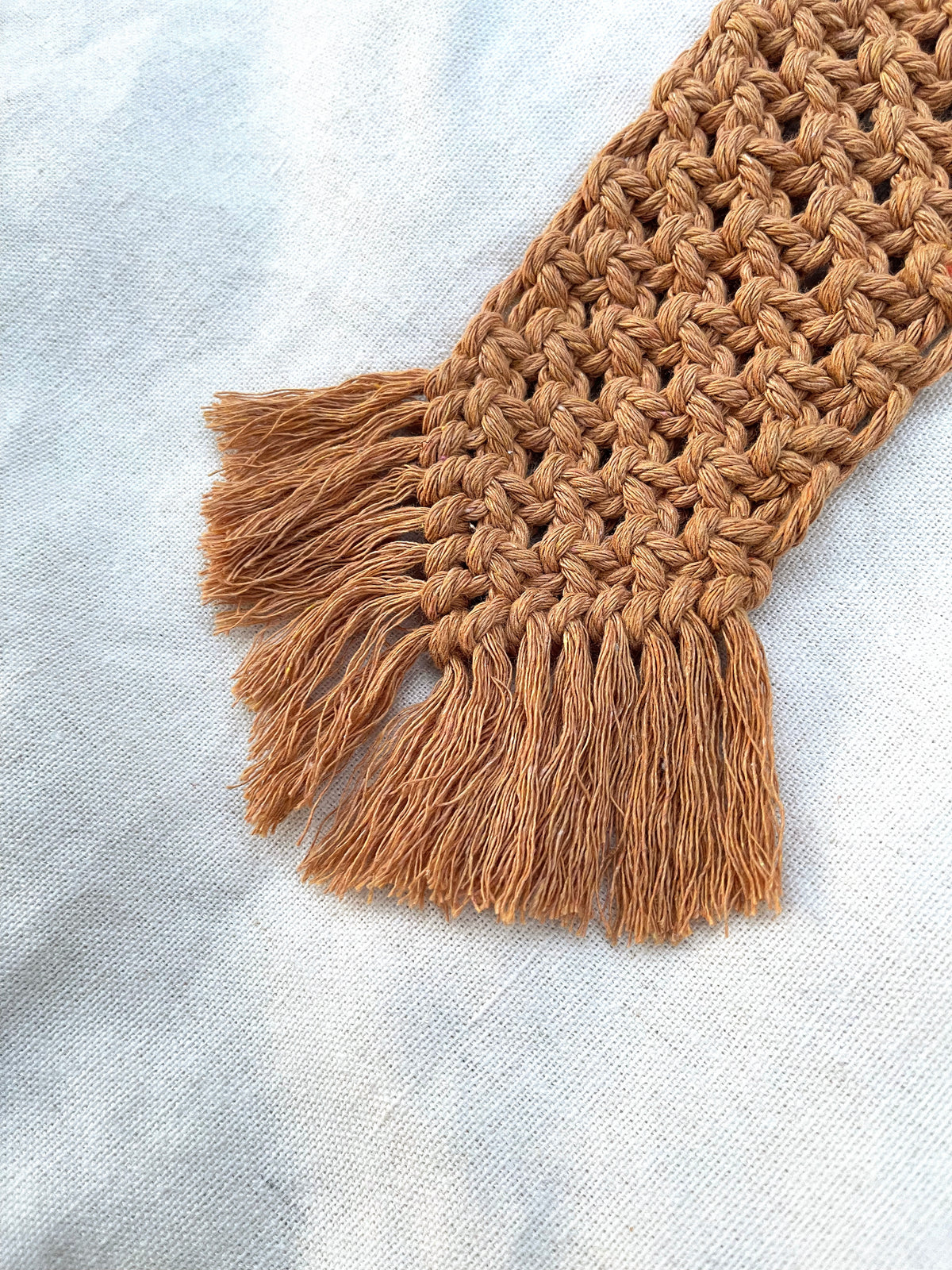 Skinny Macramé Hanging Jewelry Storage image 6