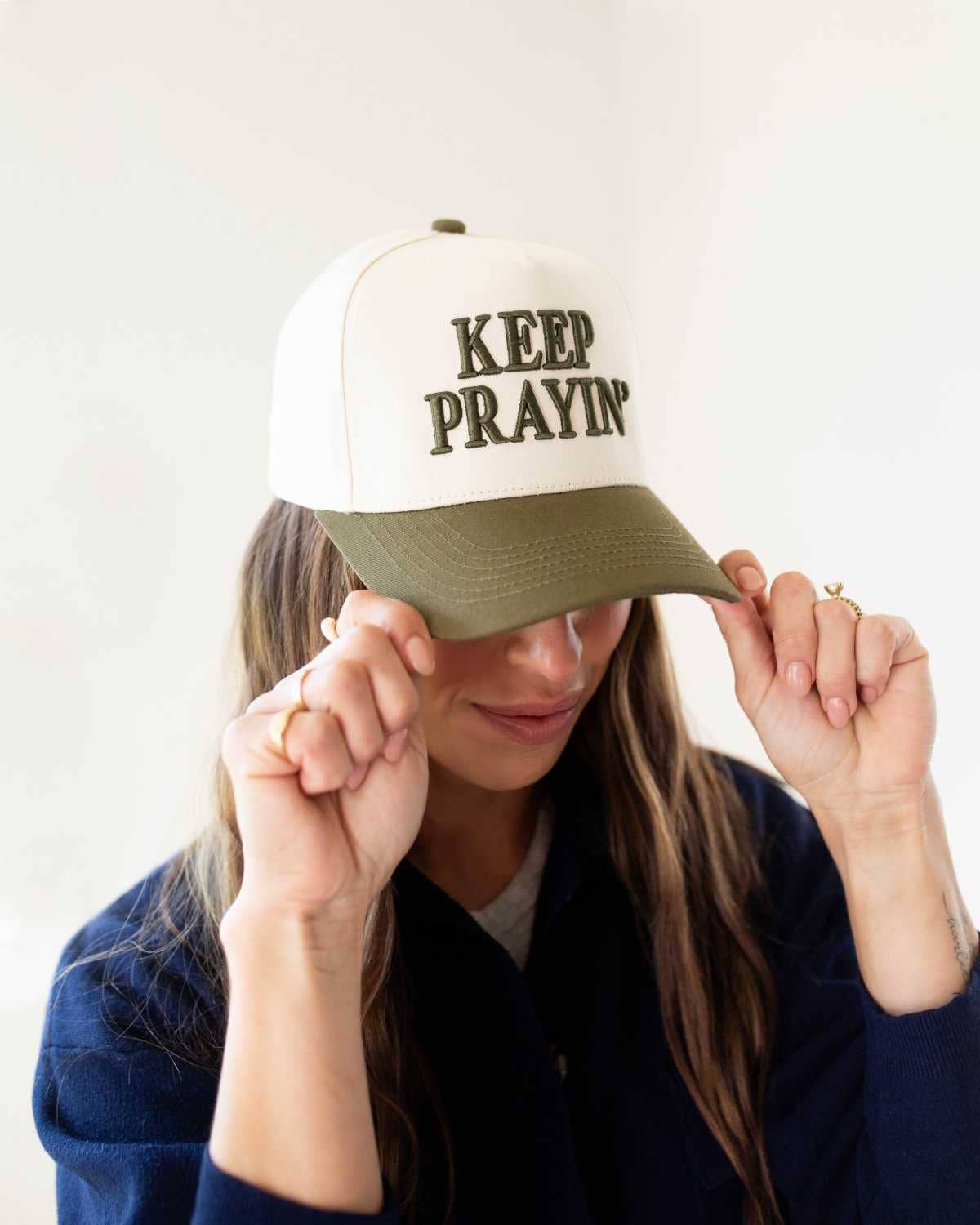 Keep Prayin' Unisex Christian Trucker Hat