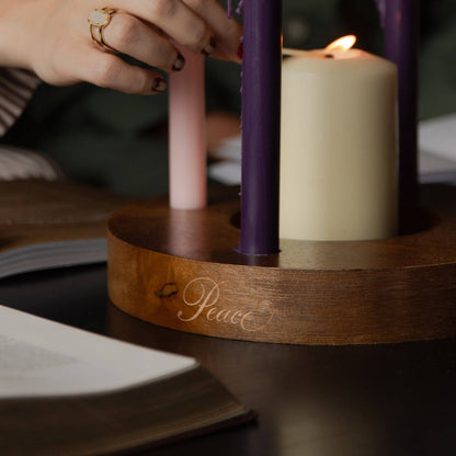 Wooden Advent Candle Ring