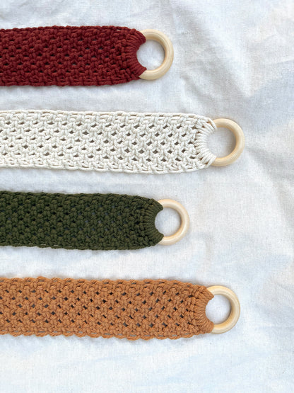 Skinny Macramé Hanging Jewelry Storage image 5
