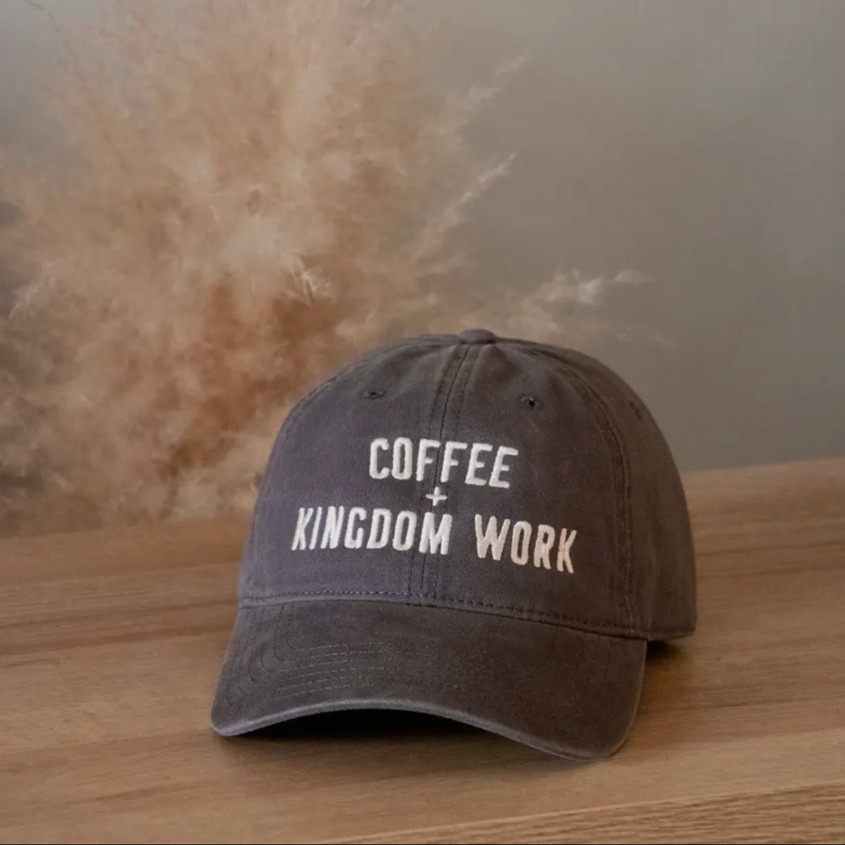 ‘Coffee + Kingdom Work’ Hat - Charcoal