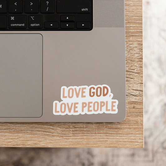 Love God, Love People - Sticker
