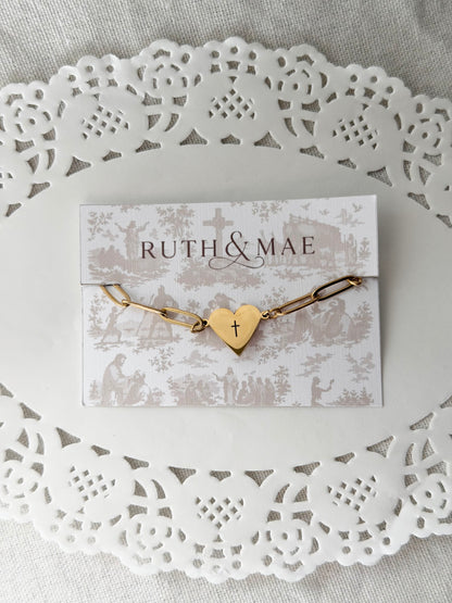 Paperclip Heart Bracelet - Personalization