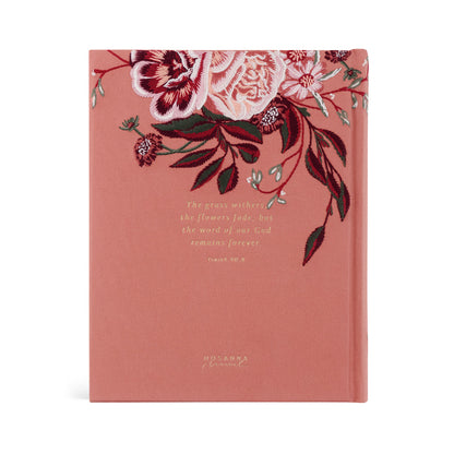 Embroidered CSB Notetaking Bible - Rosedal