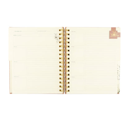 12-Month Undated Spiral Planner: Sonora