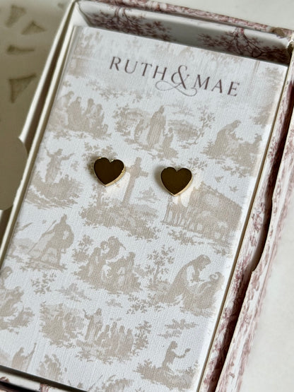 Dainty Heart Studs