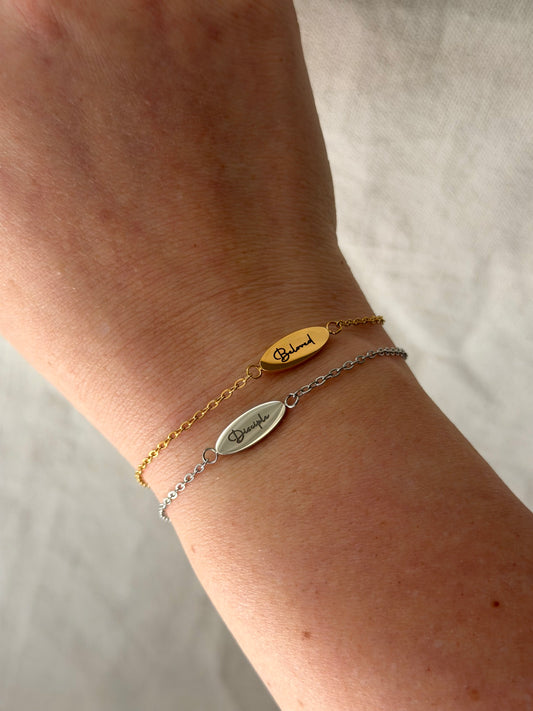 Disciple/Cross Paperclip Bracelet