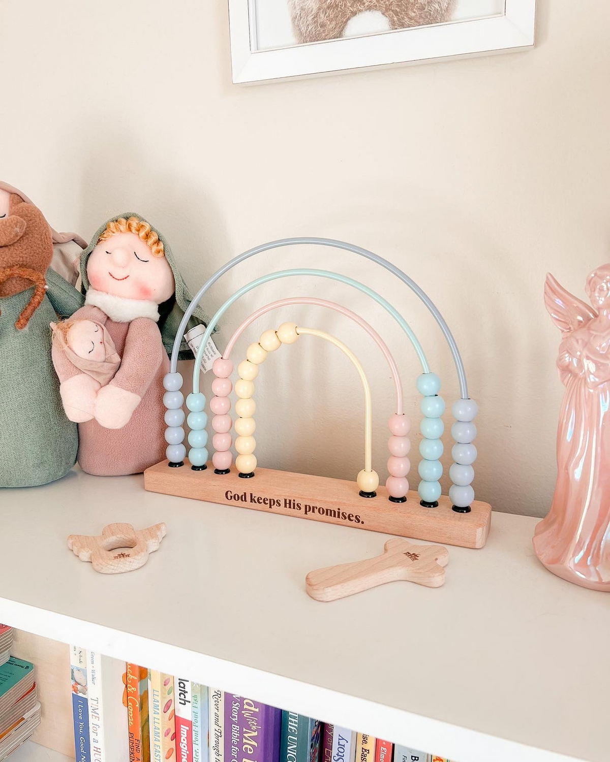 God’s Promise - Wooden Rainbow Abacus