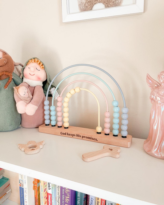 God’s Promise - Wooden Rainbow Abacus