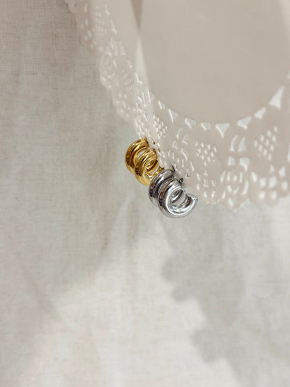 Chunky Huggie Hoops