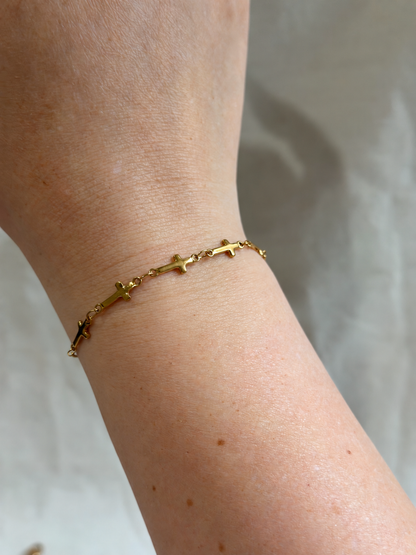 Cross Chain Bracelet