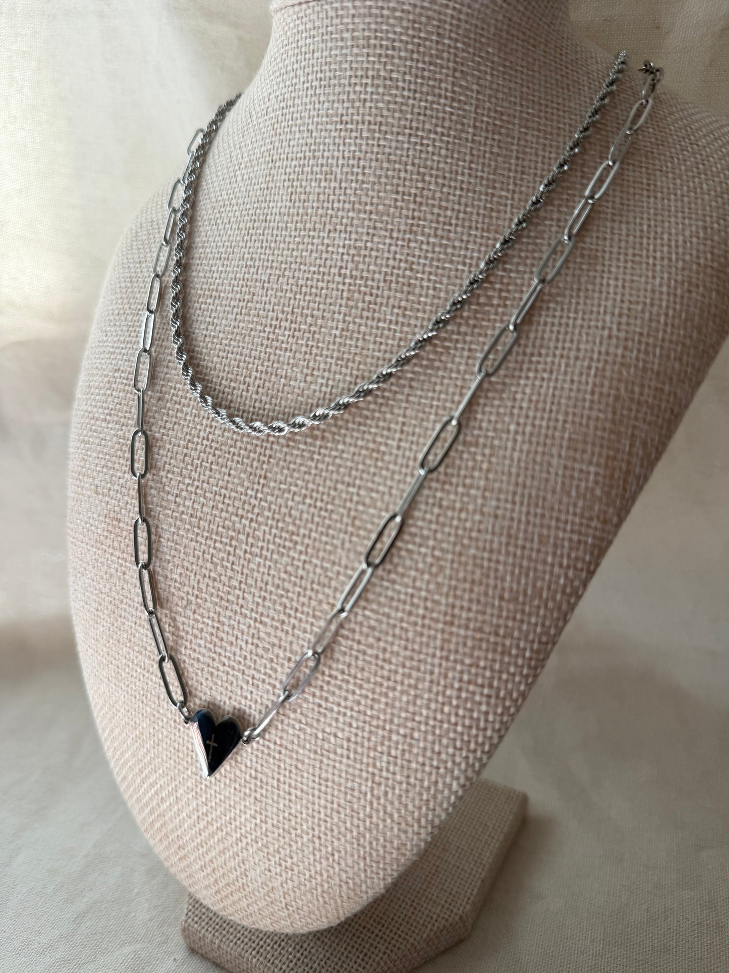 Paperclip Heart Necklace - Personalization