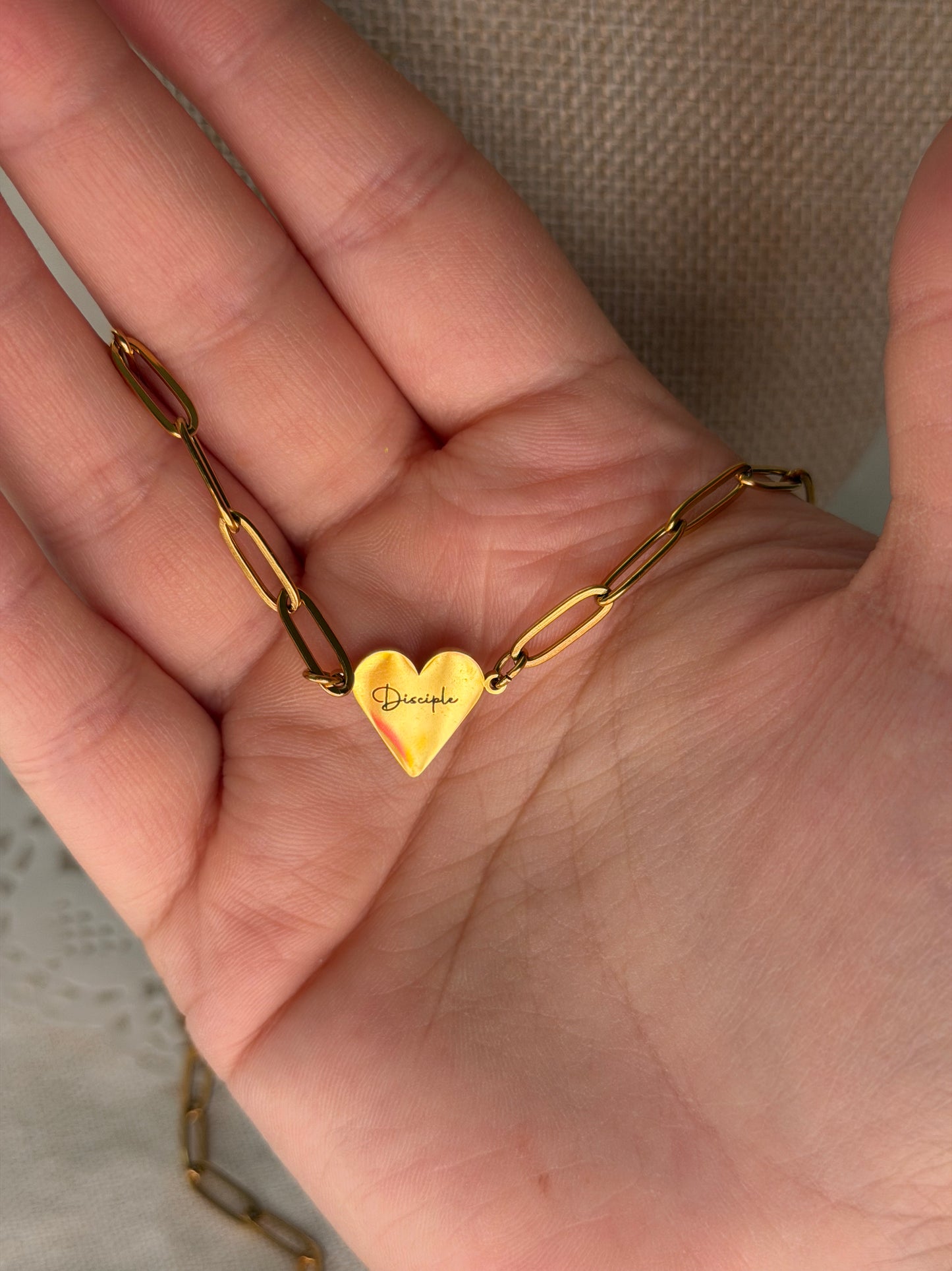 Paperclip Heart Necklace - Personalization