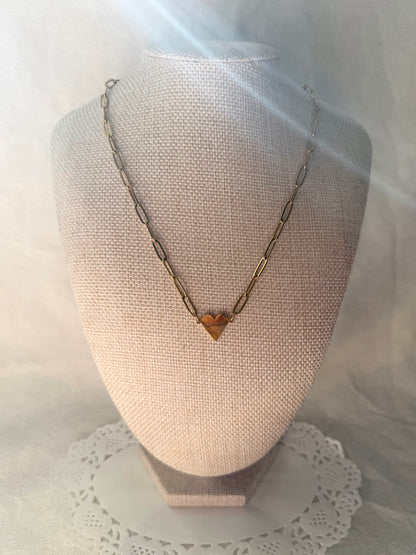Paperclip Heart Necklace - Personalization