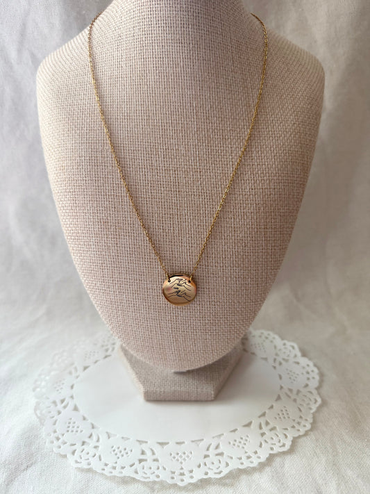 Statement Circle Pendant - Personalization
