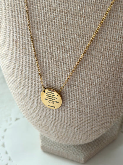 Statement Circle Pendant - Personalization