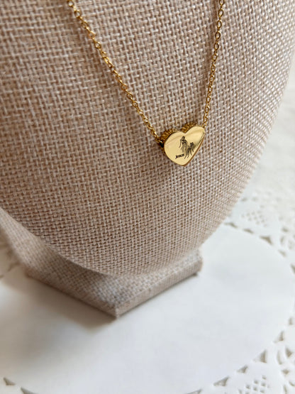 'ASL Jesus' Heart Necklace