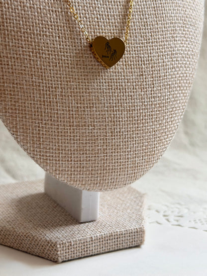 'ASL Jesus' Heart Necklace