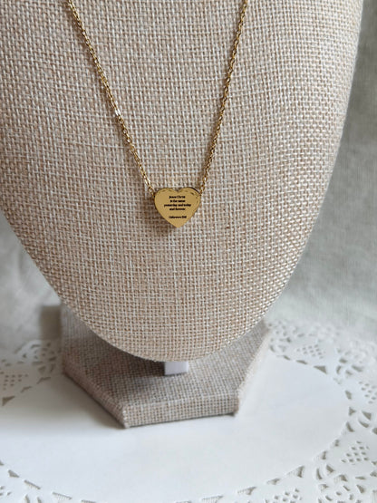 'ASL Jesus' Heart Necklace
