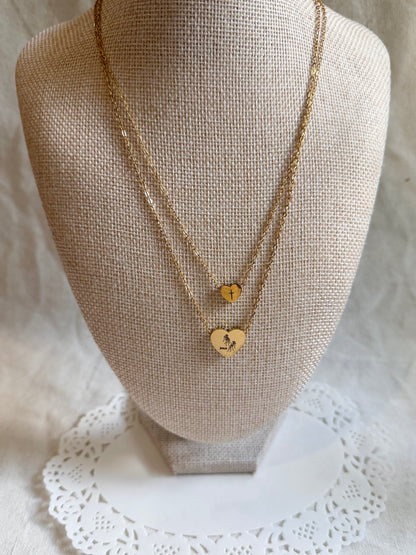 'ASL Jesus' Heart Necklace