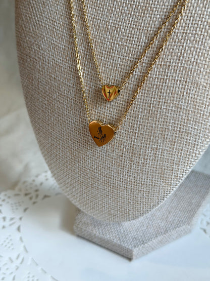 'ASL Jesus' Heart Necklace