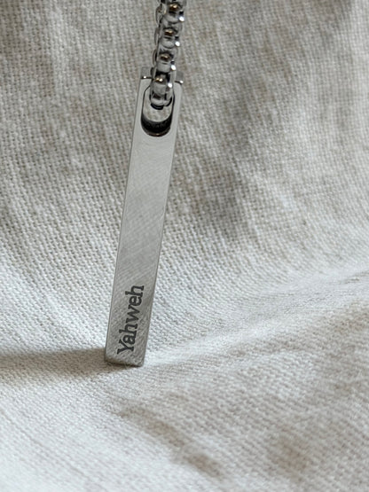 Men’s Vertical Bar Necklace - Personalization