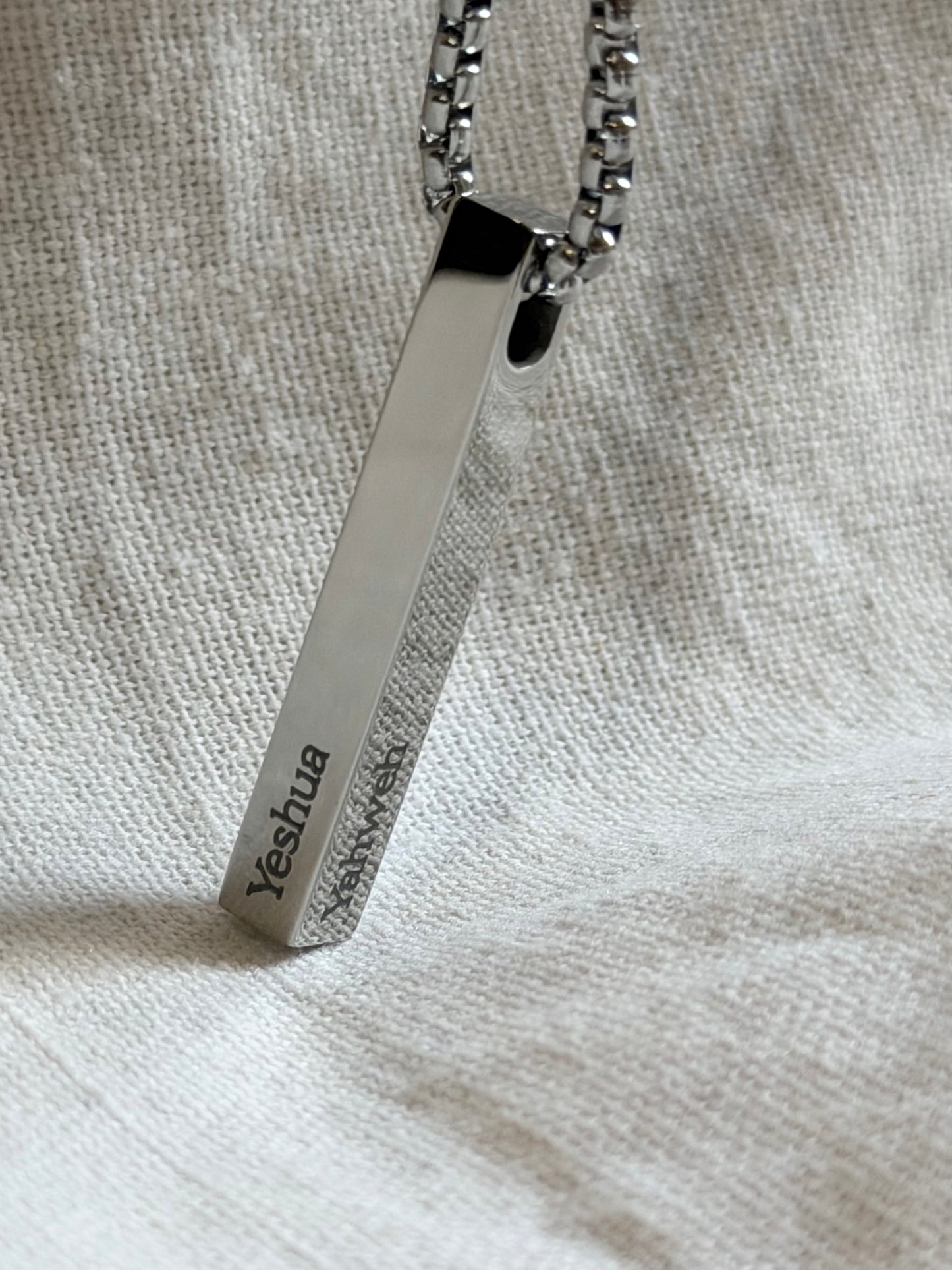 Men’s Vertical Bar Necklace - Personalization