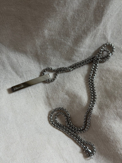 Men’s Vertical Bar Necklace - Personalization