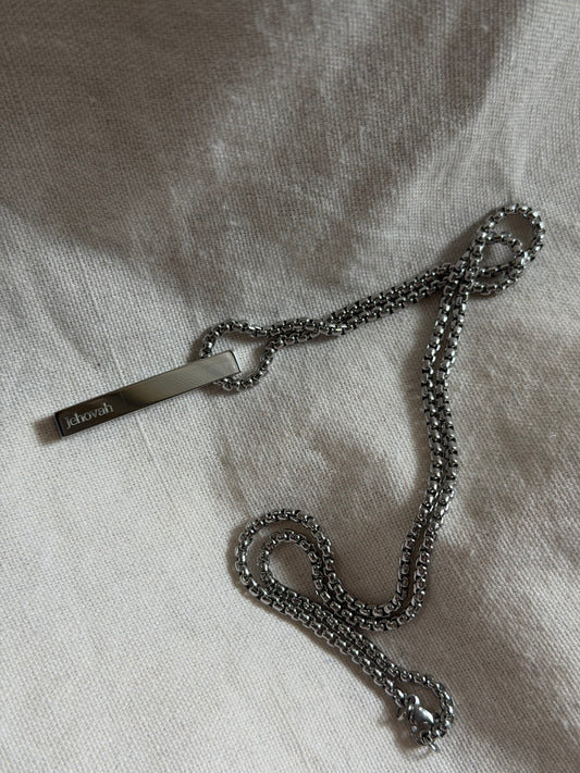 Men’s Vertical Bar Necklace - Personalization