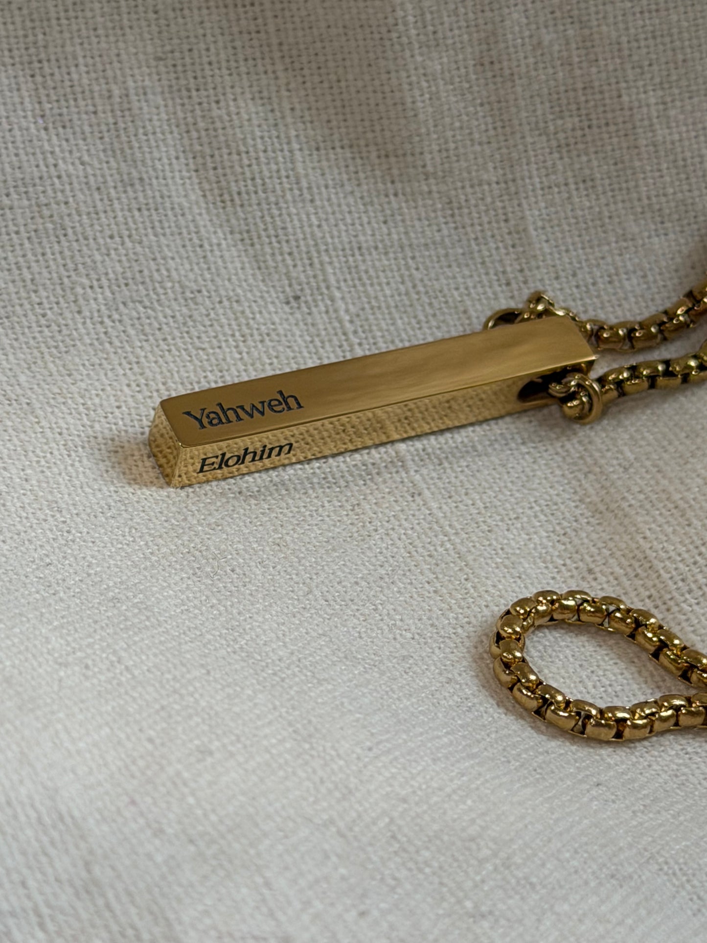 Men’s Vertical Bar Necklace - Personalization