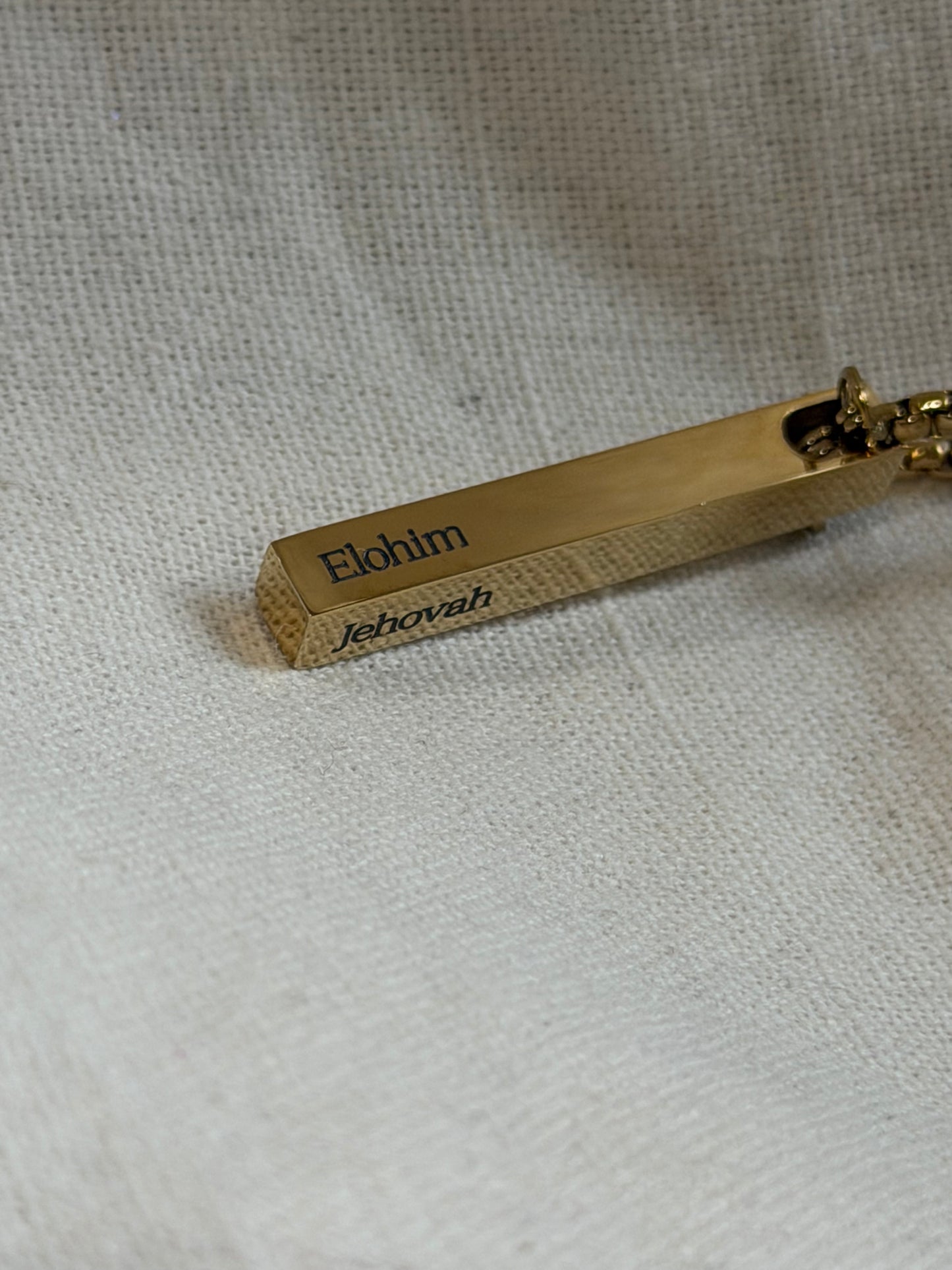 Men’s Vertical Bar Necklace - Personalization