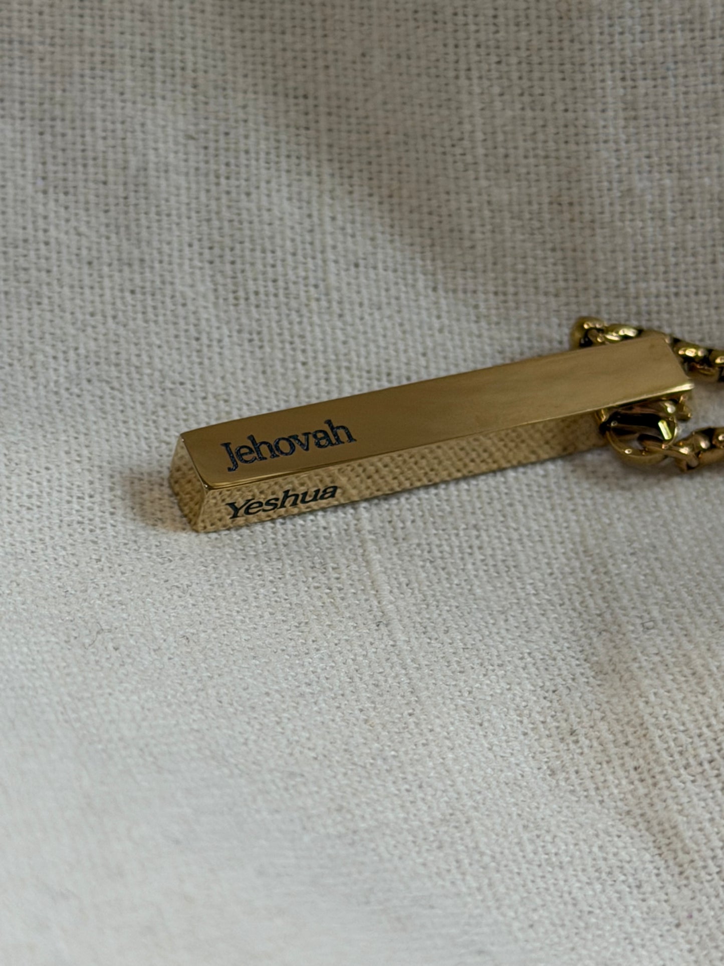 Men’s Vertical Bar Necklace - Personalization