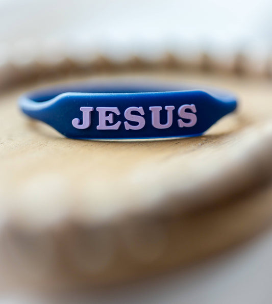 JESUS WristWords Bracelet - Indigo Bloom