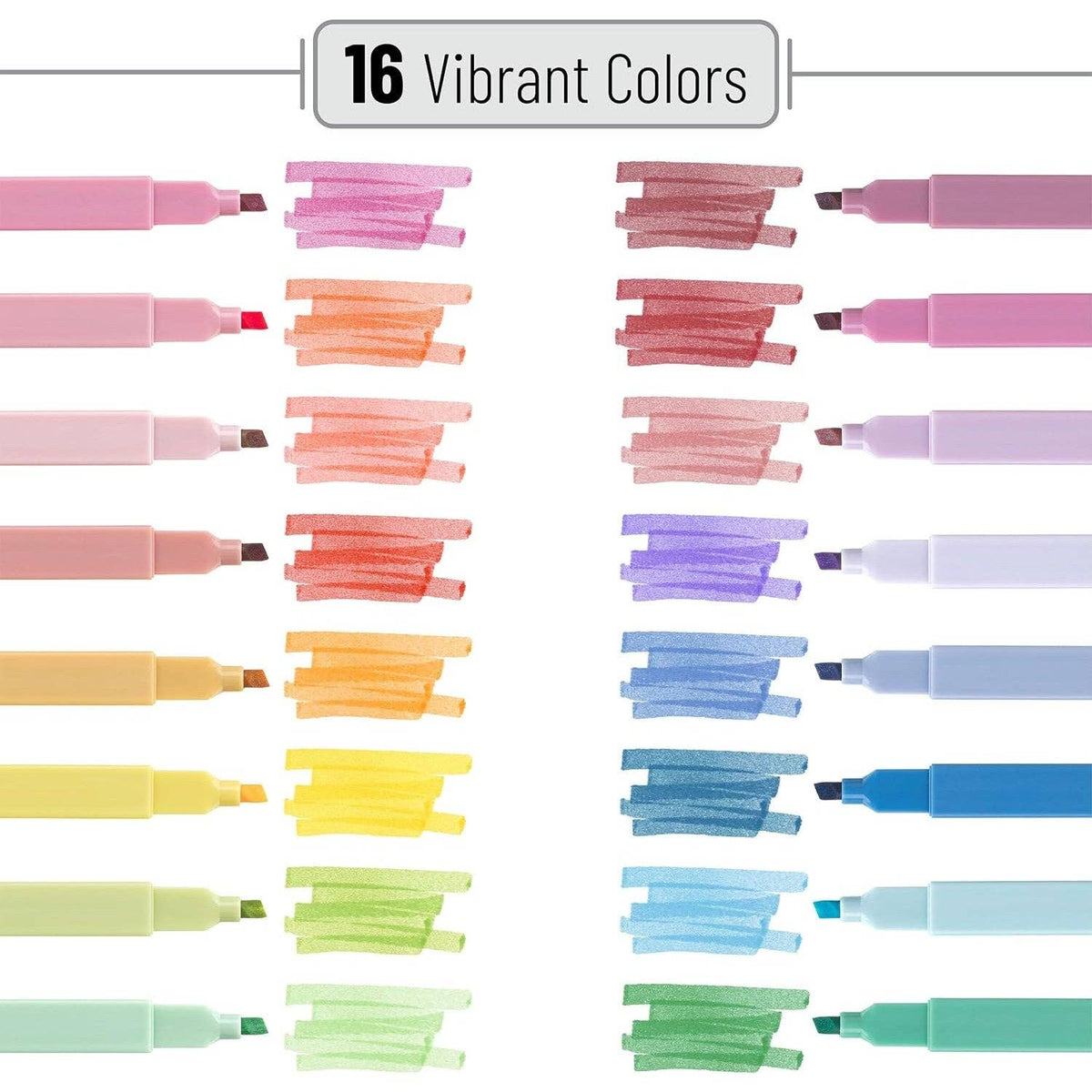 Aesthetic Highlighters 16 Pack