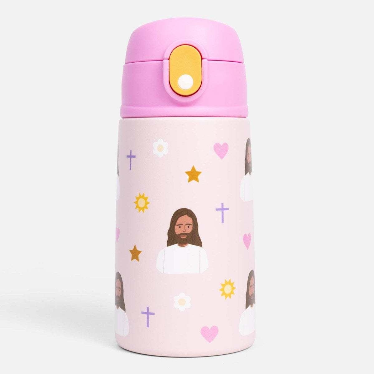 Pink Jesus Water Bottle – 13.5oz Stainless Steel
