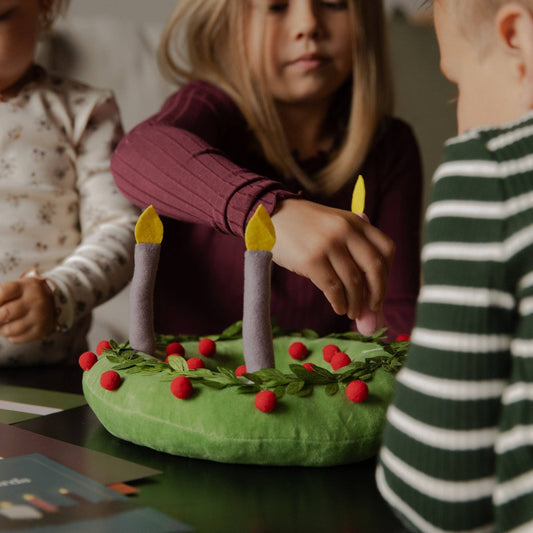 Advent Plush Candle Wreath