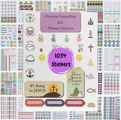 Christian Journaling Stickers 31 Sheets