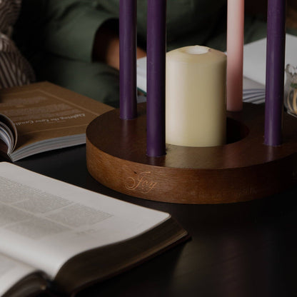Wooden Advent Candle Ring