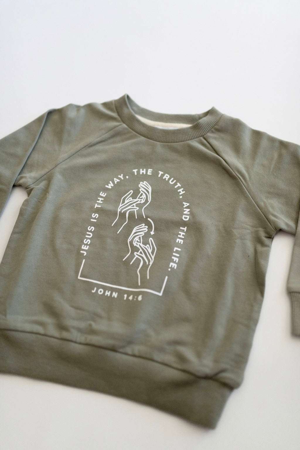 ASL Jesus Sweatshirt - Kids image 6