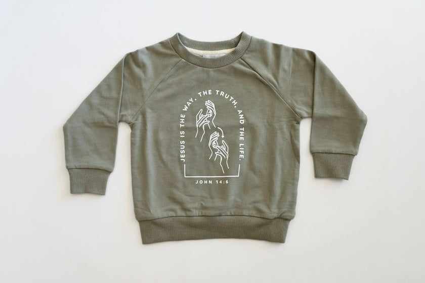 ASL Jesus Sweatshirt - Kids image 5