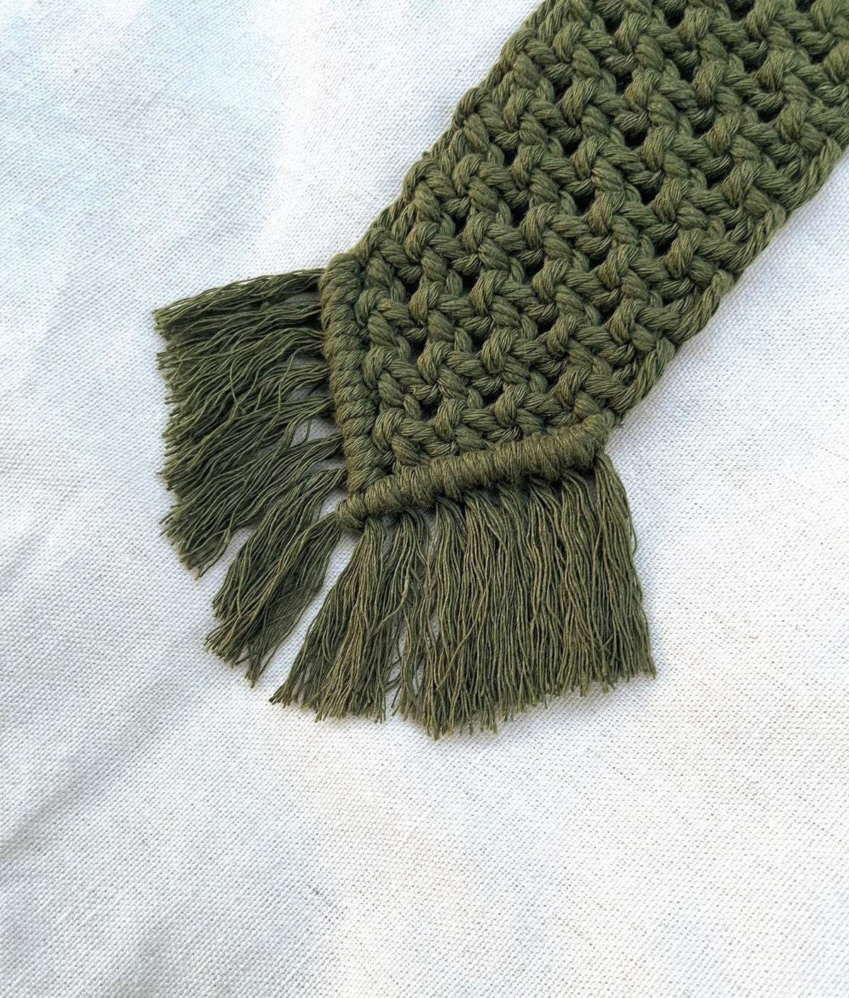 Skinny Macramé Hanging Jewelry Storage image 4
