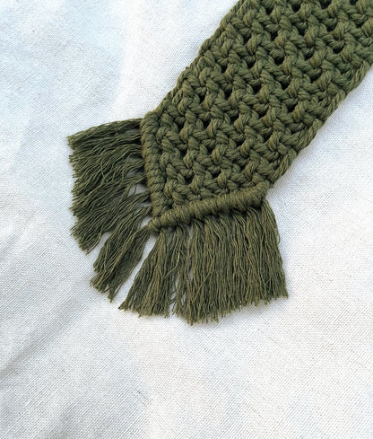 Skinny Macramé Hanging Jewelry Storage image 4
