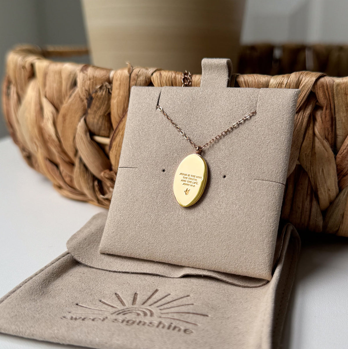 ASL Jesus Pendant Necklace image 1