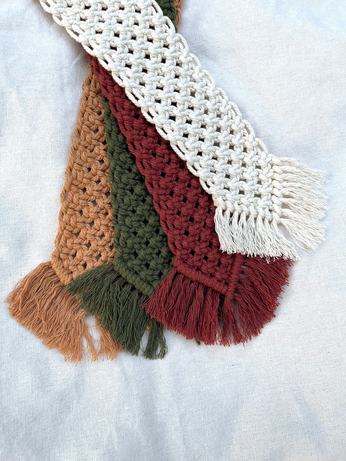 Skinny Macramé Hanging Jewelry Storage image 2